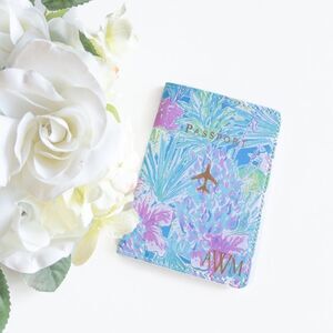 Tropical Floral Print Passport Case Cover